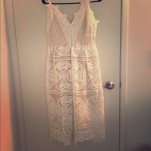 White lace dress